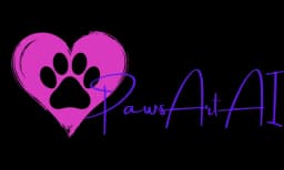 Paw art AI logo
